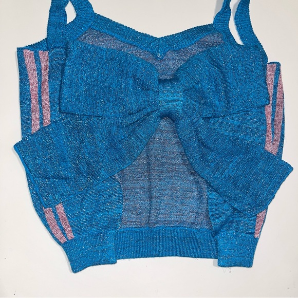 Super cute sparkly blue bow top - Picture 5 of 7